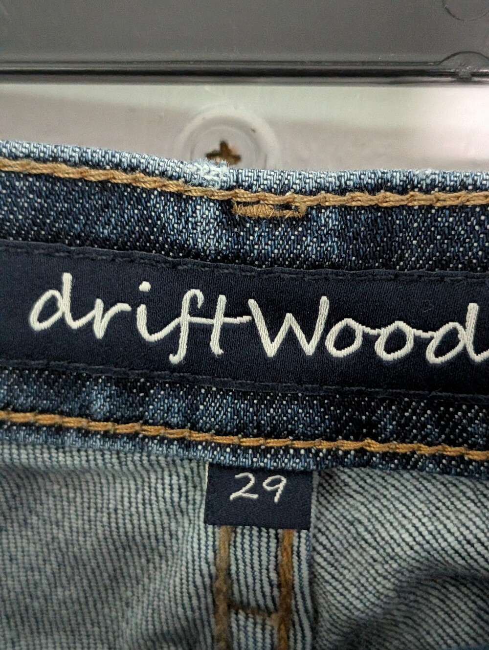 Driftwood Embroidered Floral Straight Leg Jeans Size 29 Boho Stretch Denim - Picture 4 of 6